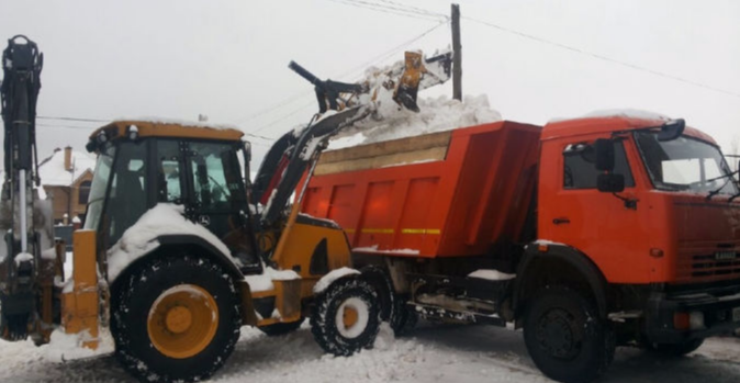 Уборка и вывоз снега в Подгорном