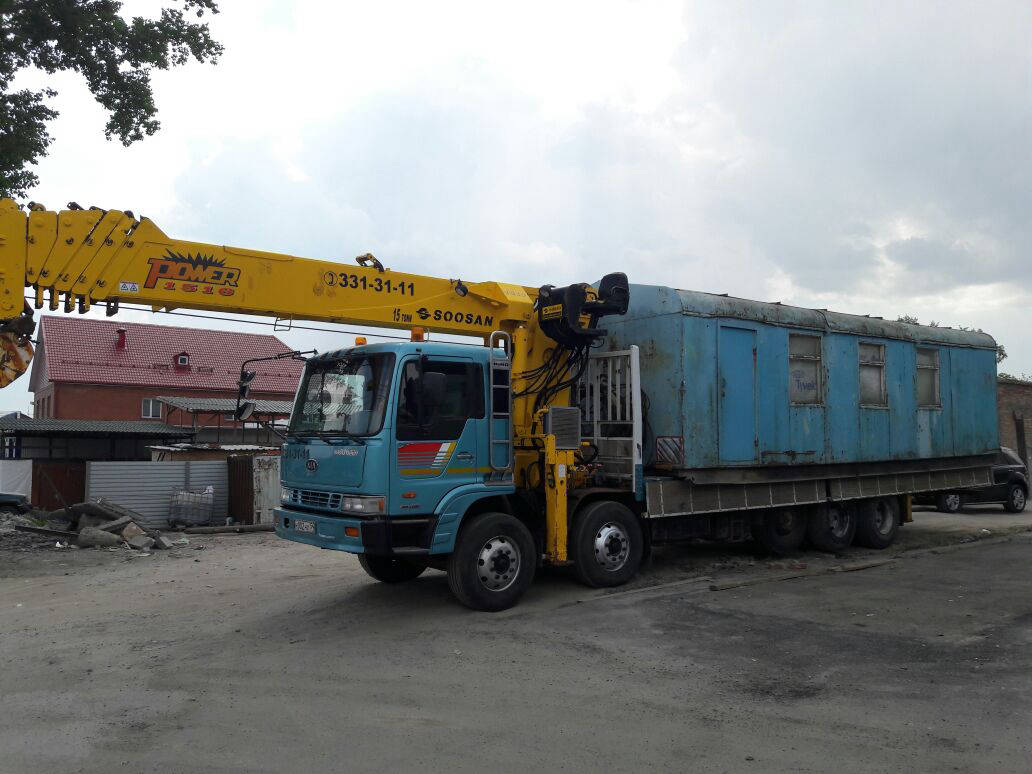 Перевозка строительных вагончиков в Кодинске